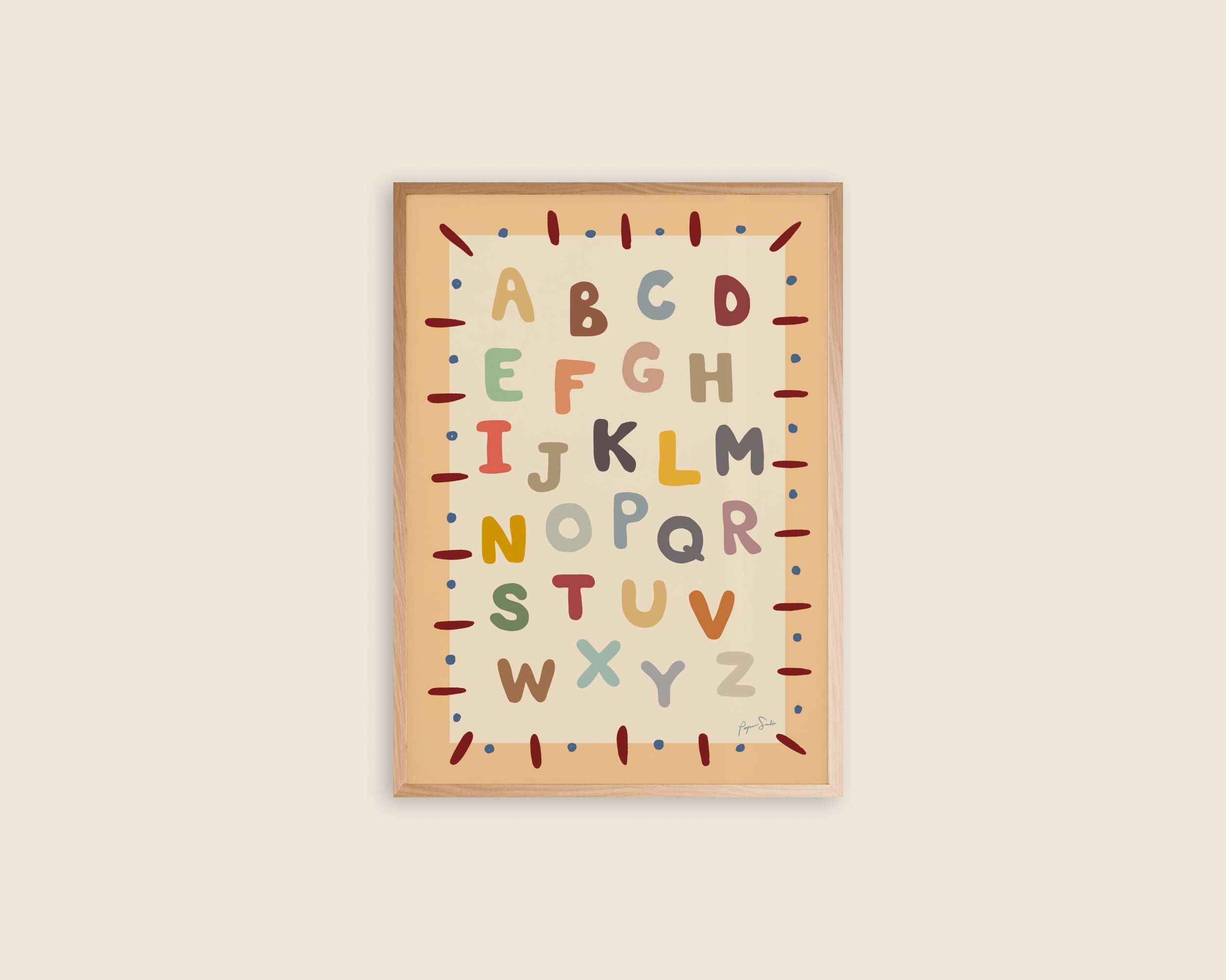 Alphabet Educational Art Print