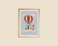 Luftballonplakat til børn | Eventyrlig kunst til børneværelset
