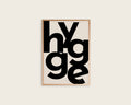 Black Hygge Typography Poter