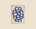 Blue Oversized Copenhagen Typography