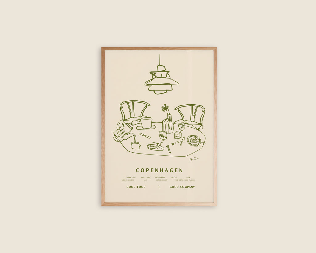 Copenhagen Food Table Scene