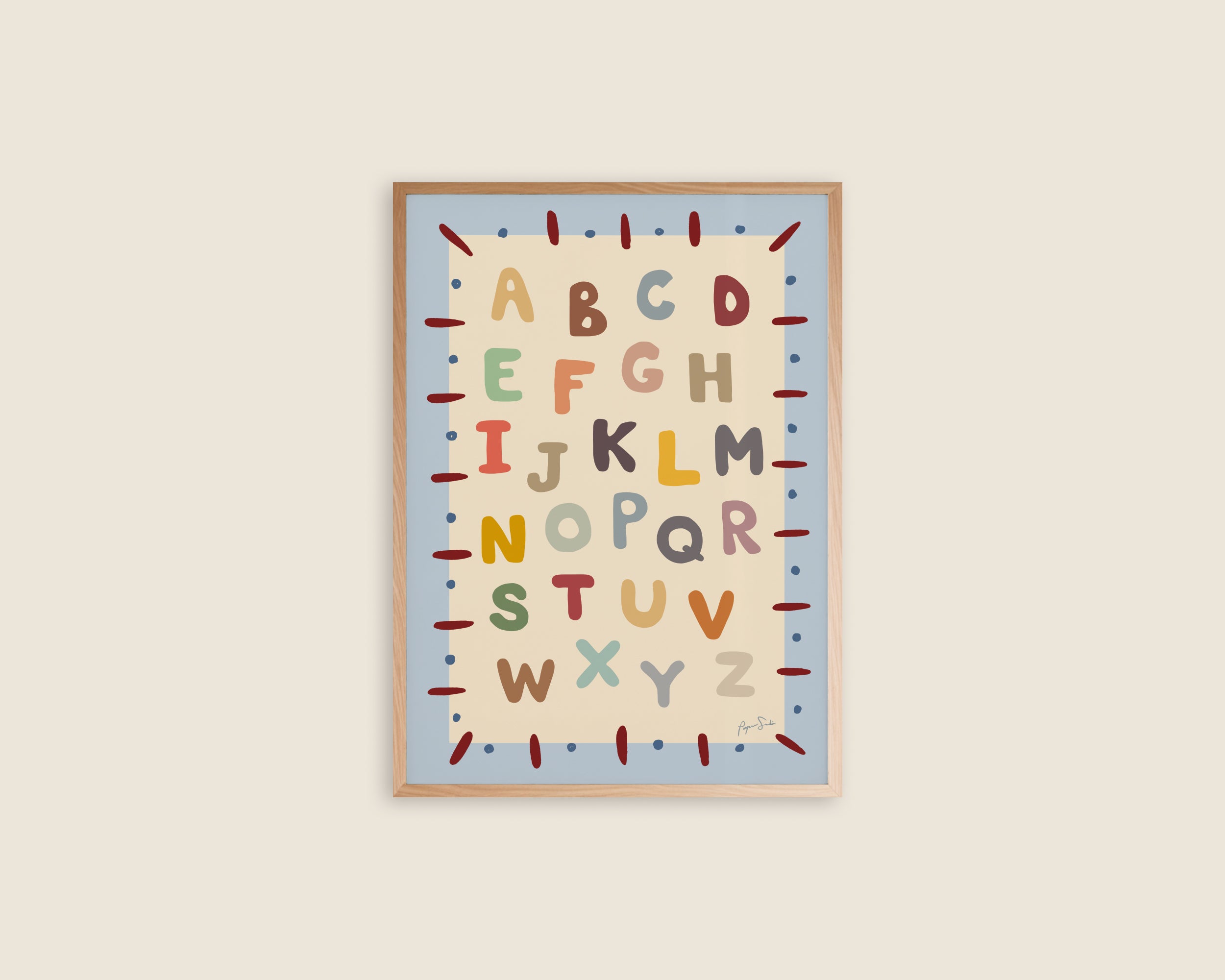 Alphabet Educational Art Print