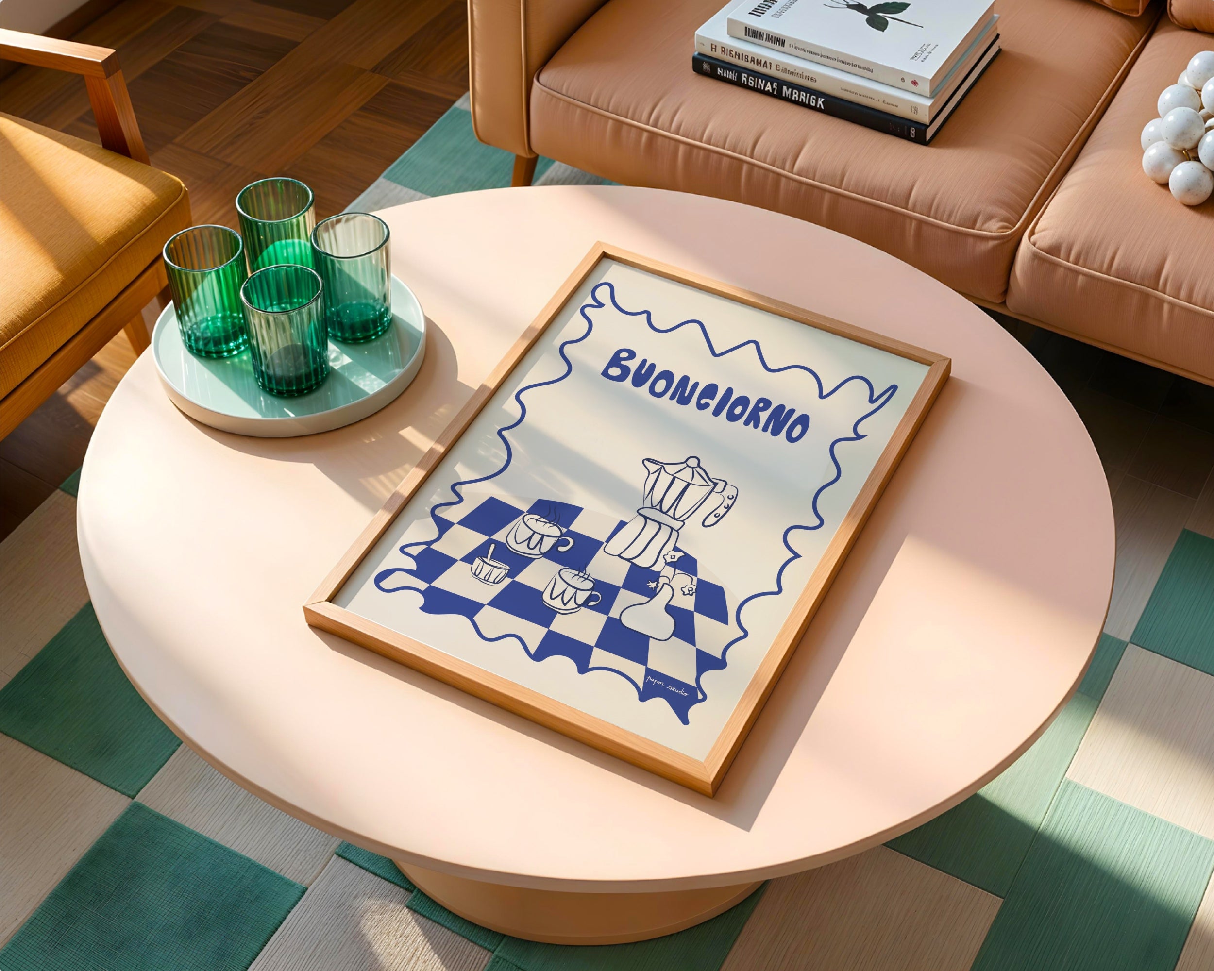 Blue Coffee Table