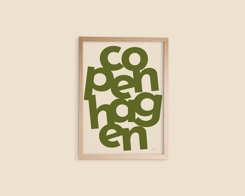 Bold Green Oversized Copenhagen Typography
