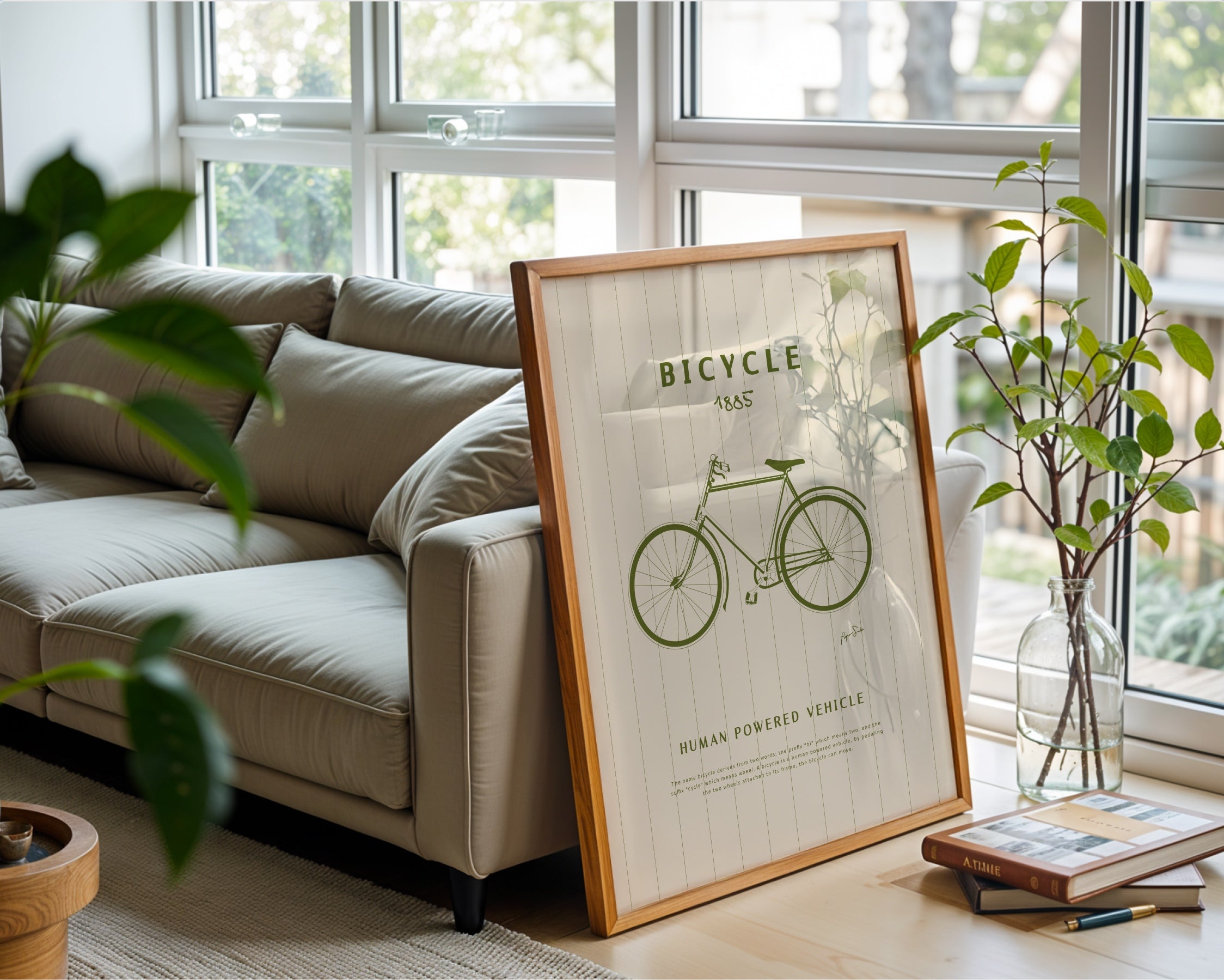 Classic Green Vintage Bicycle