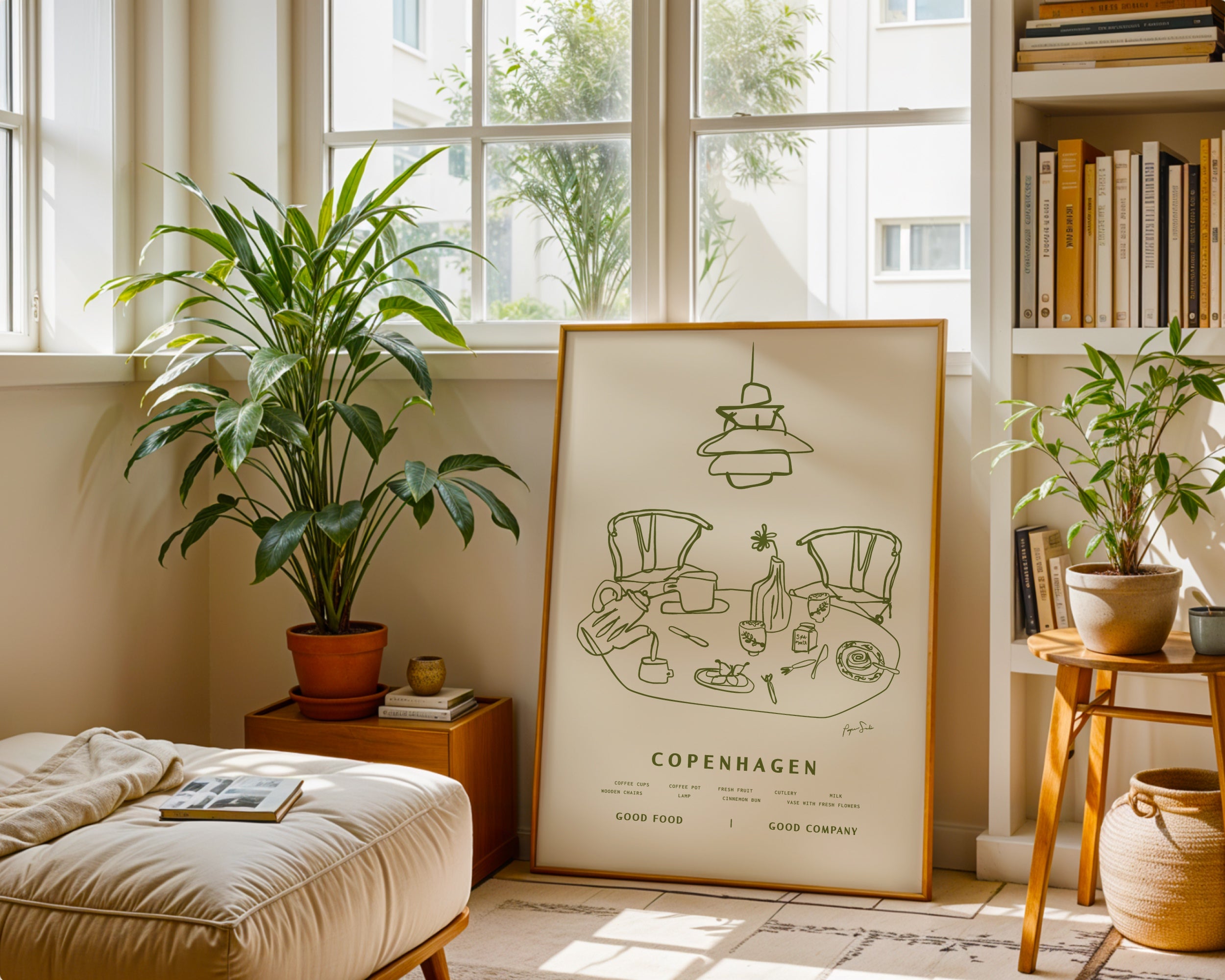 Copenhagen Food Table Scene