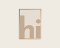 Beige Hi Typography