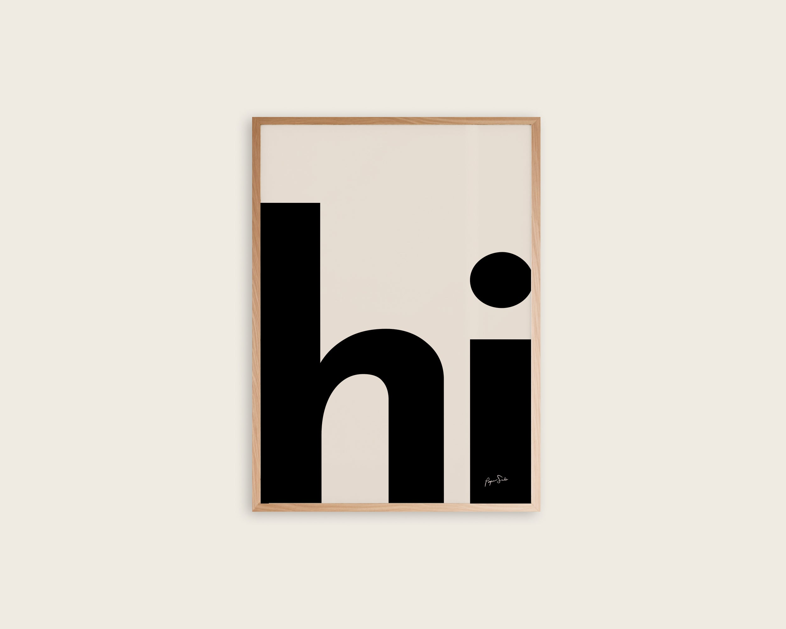Black Typography Hi