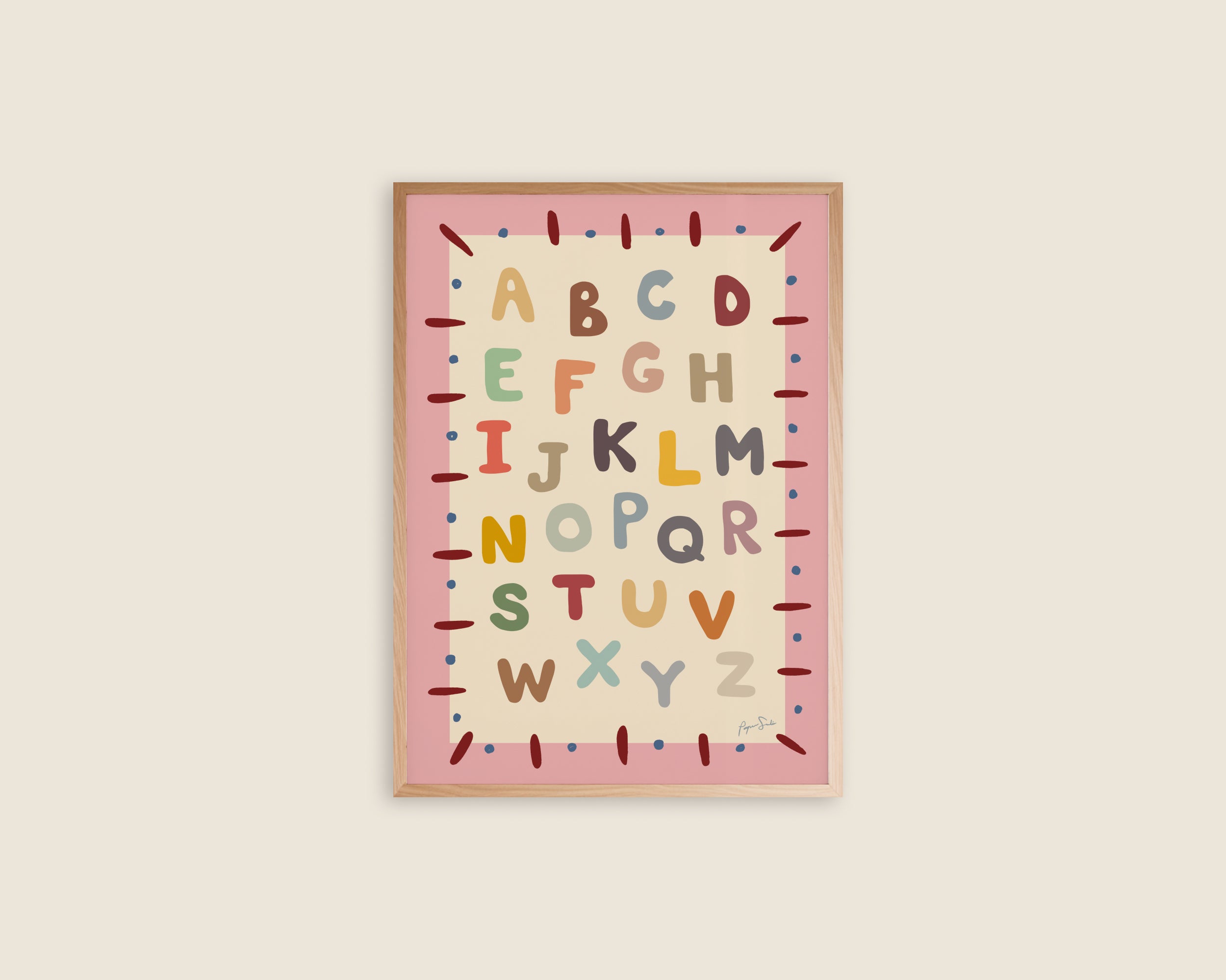 Alphabet Educational Art Print